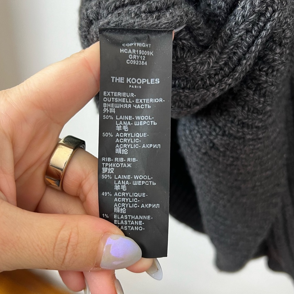 The Kooples Wool Zip Sweater Large - Picture 9 of 9